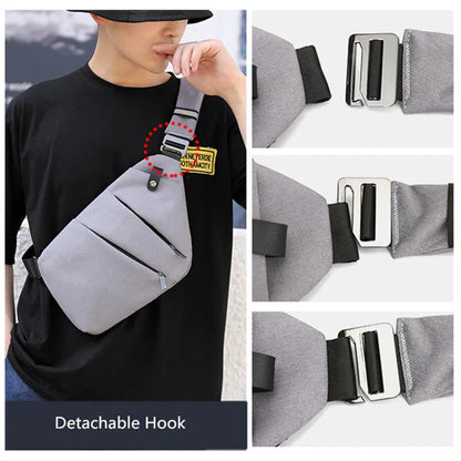 StealthSlim Secure Sling: Ultra-Thin Mini Crossbody Chest Bag