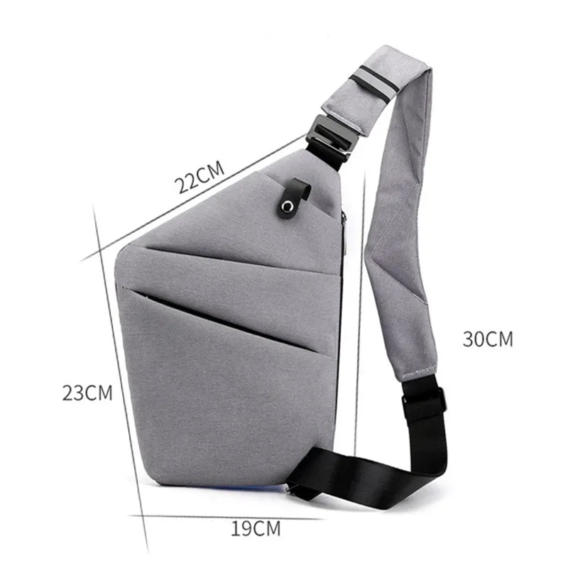 StealthSlim Secure Sling: Ultra-Thin Mini Crossbody Chest Bag