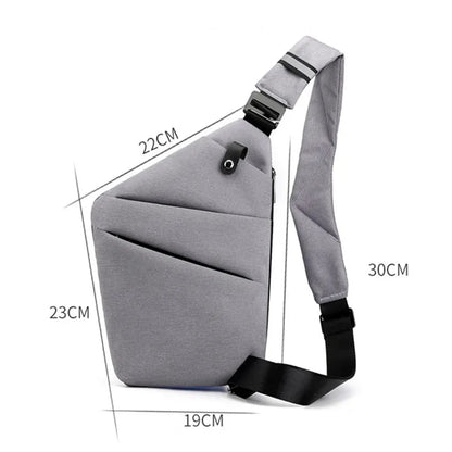 StealthSlim Secure Sling: Ultra-Thin Mini Crossbody Chest Bag