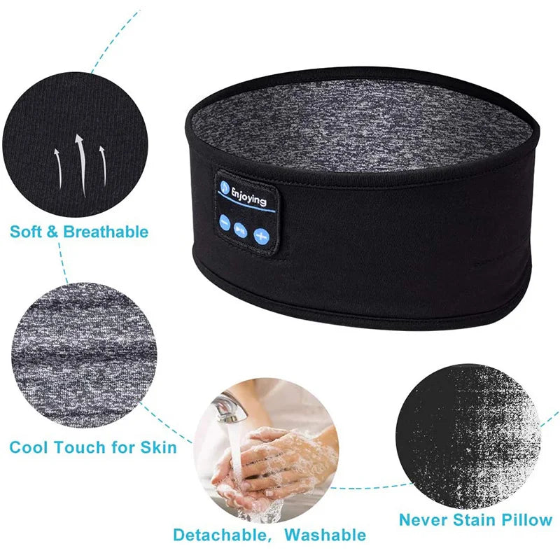 SoundSnooze: Bluetooth Headband Headphones & Eye Mask