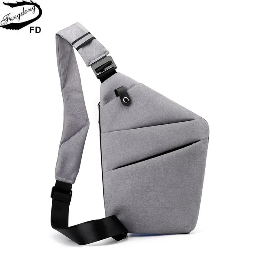 StealthSlim Secure Sling: Ultra-Thin Mini Crossbody Chest Bag