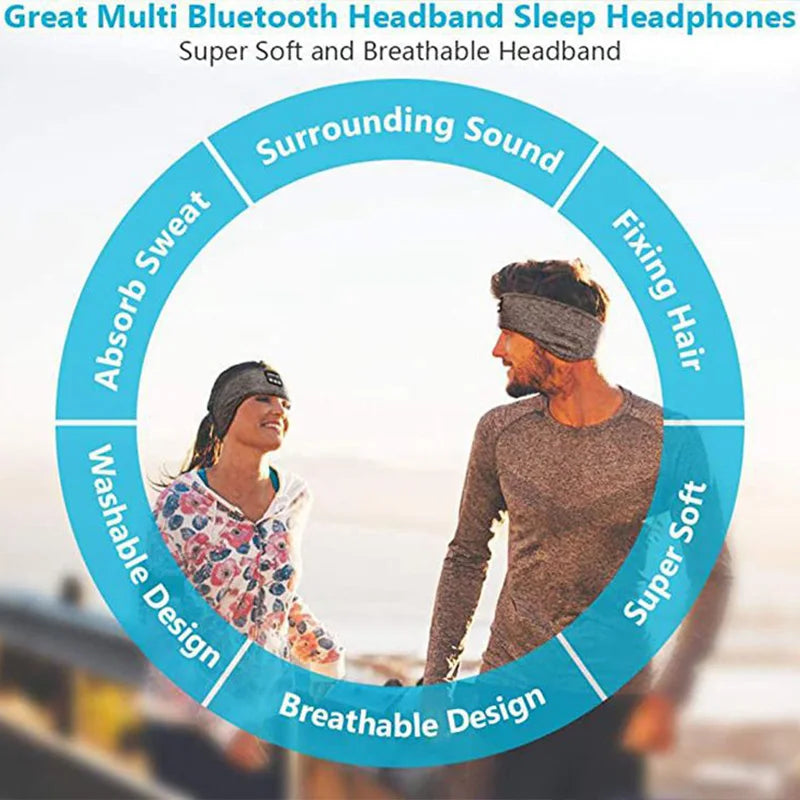 SoundSnooze: Bluetooth Headband Headphones & Eye Mask